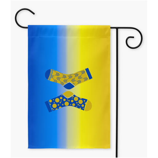 Down Syndrome Awareness Yard Garden Flags | Single Or Double-Sided | 2 Sizes | Disability, Autism, And Neurodivergence