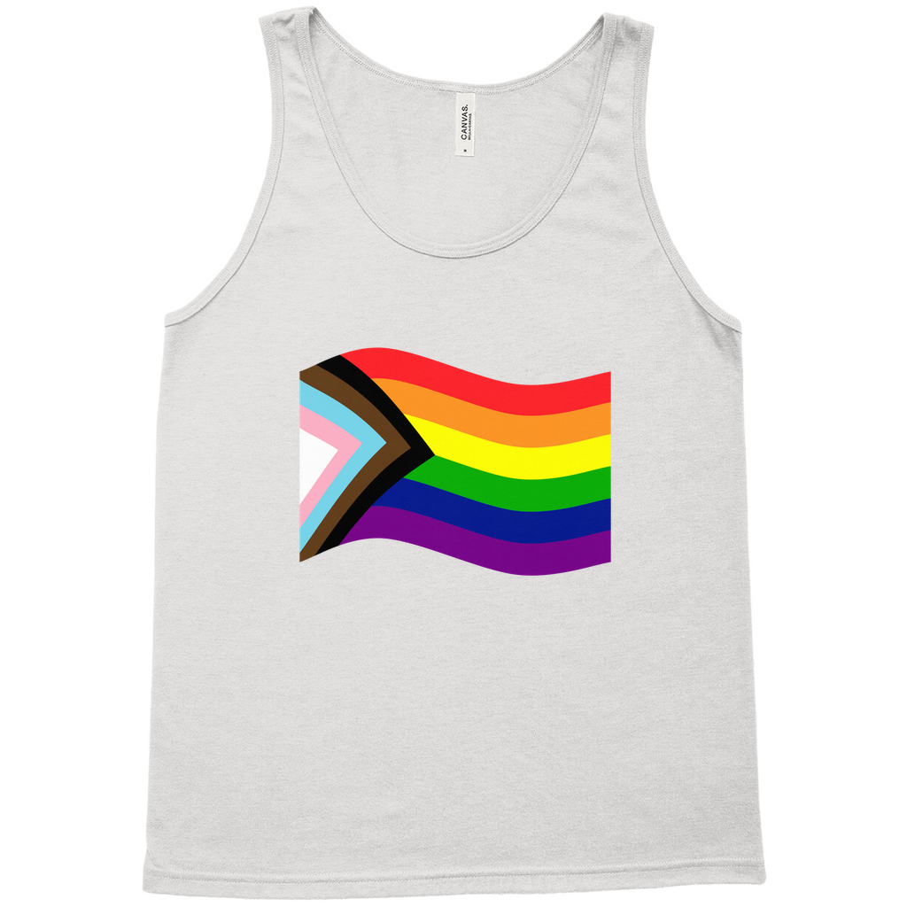 Rainbow Pride Flag Relaxed Fit Tank Tops | Choose Your Flag | Bella + Canvas