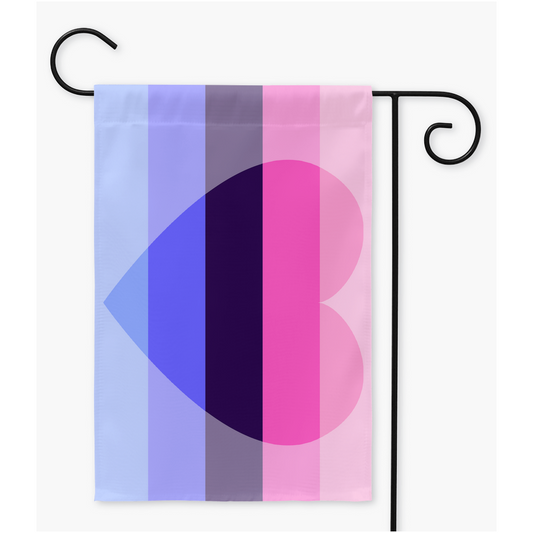 Omniromantic Yard and Garden Flags | Single Or Double-Sided | 2 Sizes | Romantic and Sexual Orientations