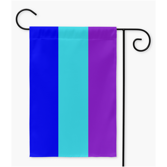Banderas de jardín y patio del orgullo egogénero | Una o dos caras | 2 tamaños | Identidad y expresión de género