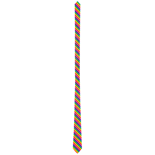 Original Rainbow Striped Pride Patterned Neck Ties