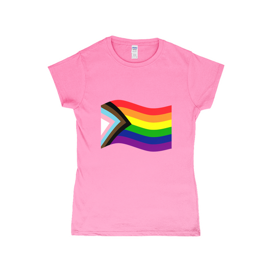 Rainbow Pride Flag Fitted Tshirt | Choose Your Flag | Gildan