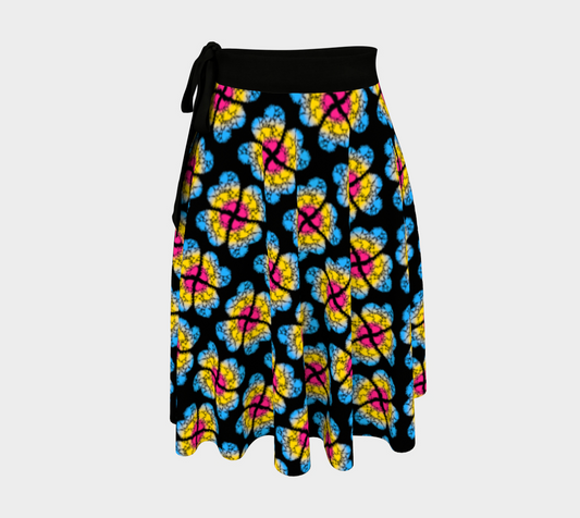 Pride Heart Flowers Wrap Skirt | Choose Your Colourway