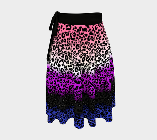 Pride Leopard Print Wrap Skirt | Choose Your Colourway