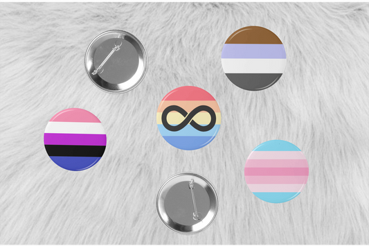 Gender Pride Button Pack - Mix'N'Match | Choose Your Own Combo! | Gender Identity and Presentation