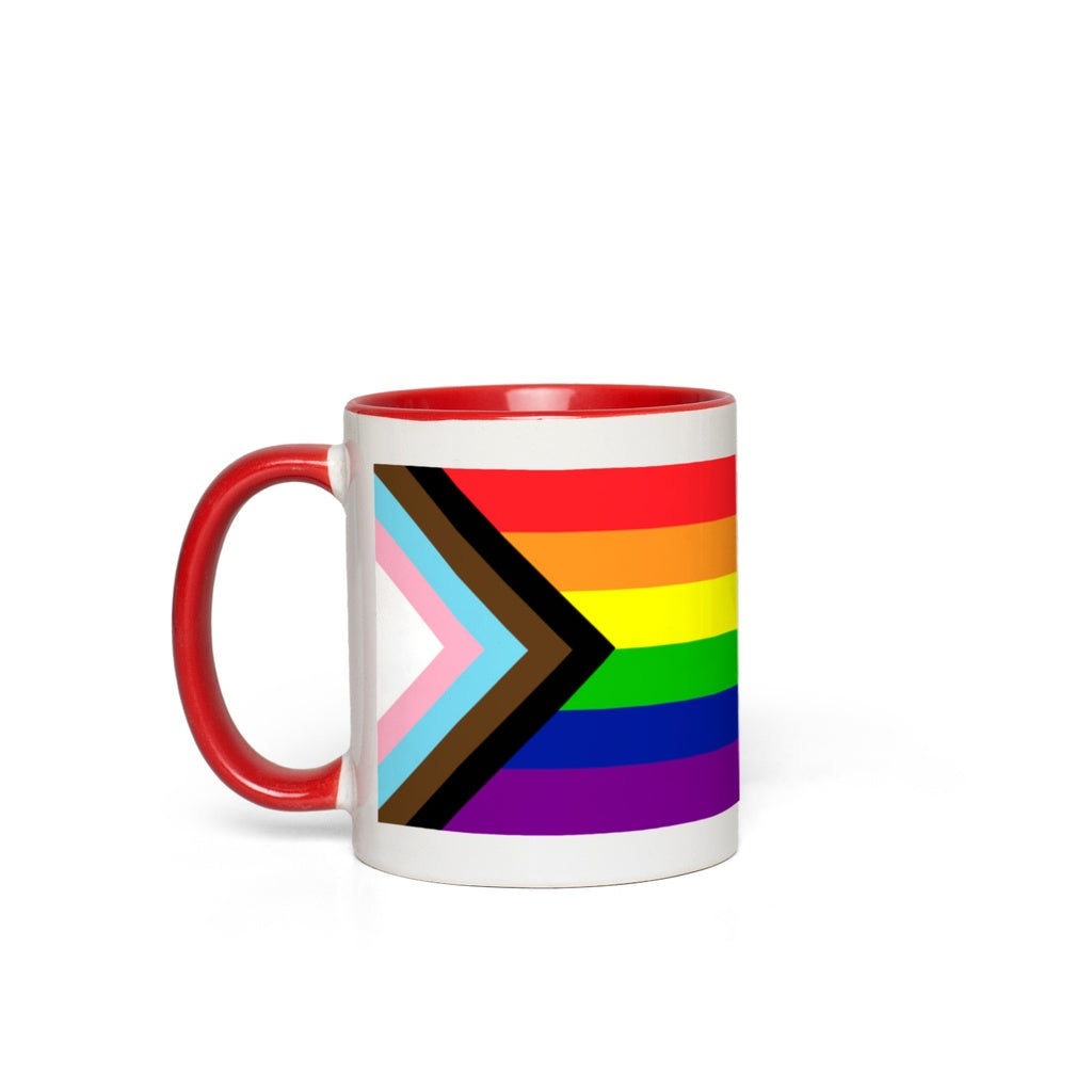 Pride Flag Accent Mugs | Choose Your Flag | Lgbtqia2s+