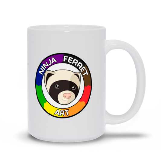 Ninja Ferret Logo Mugs | 2 Sizes | Drinkwear