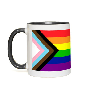 Pride Flag Accent Mugs | Choose Your Flag | Lgbtqia2s+